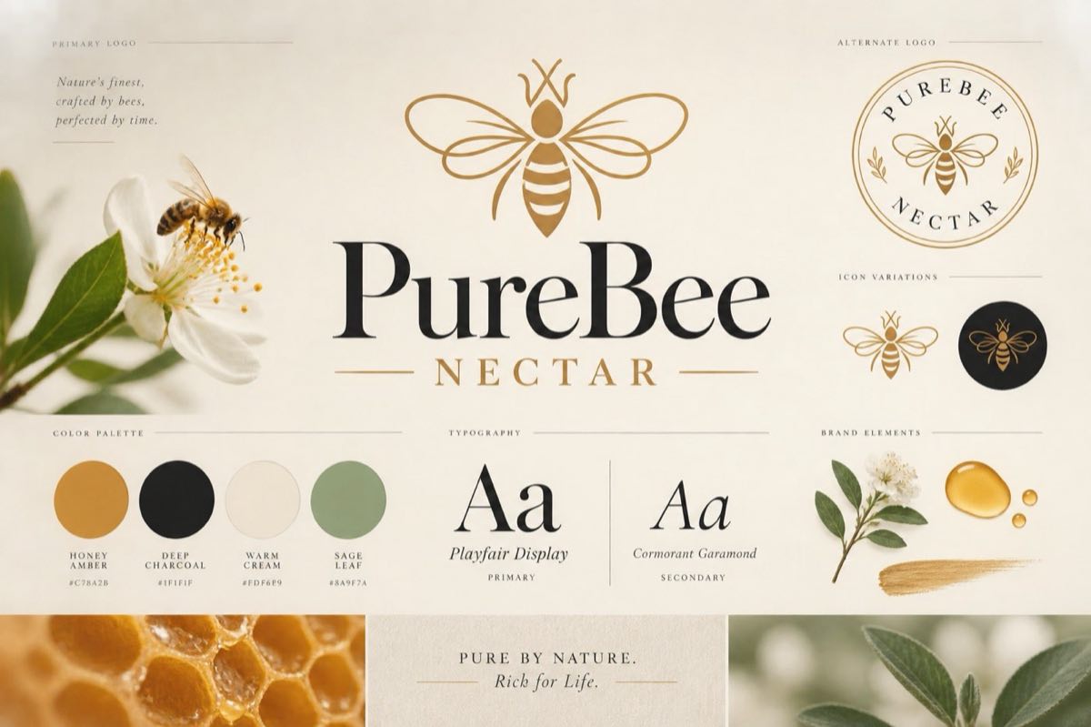 PureBee Nectar: Sistema visual / Detalle